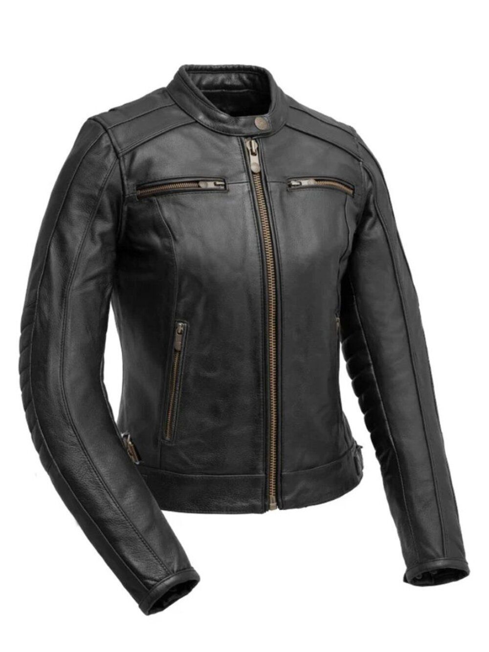 Moonlit Rebel Women's Motorcycle Leather Jacket